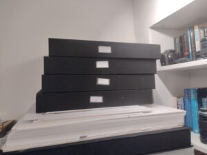 Stack of archive boxes