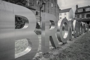 bromley north metal sign